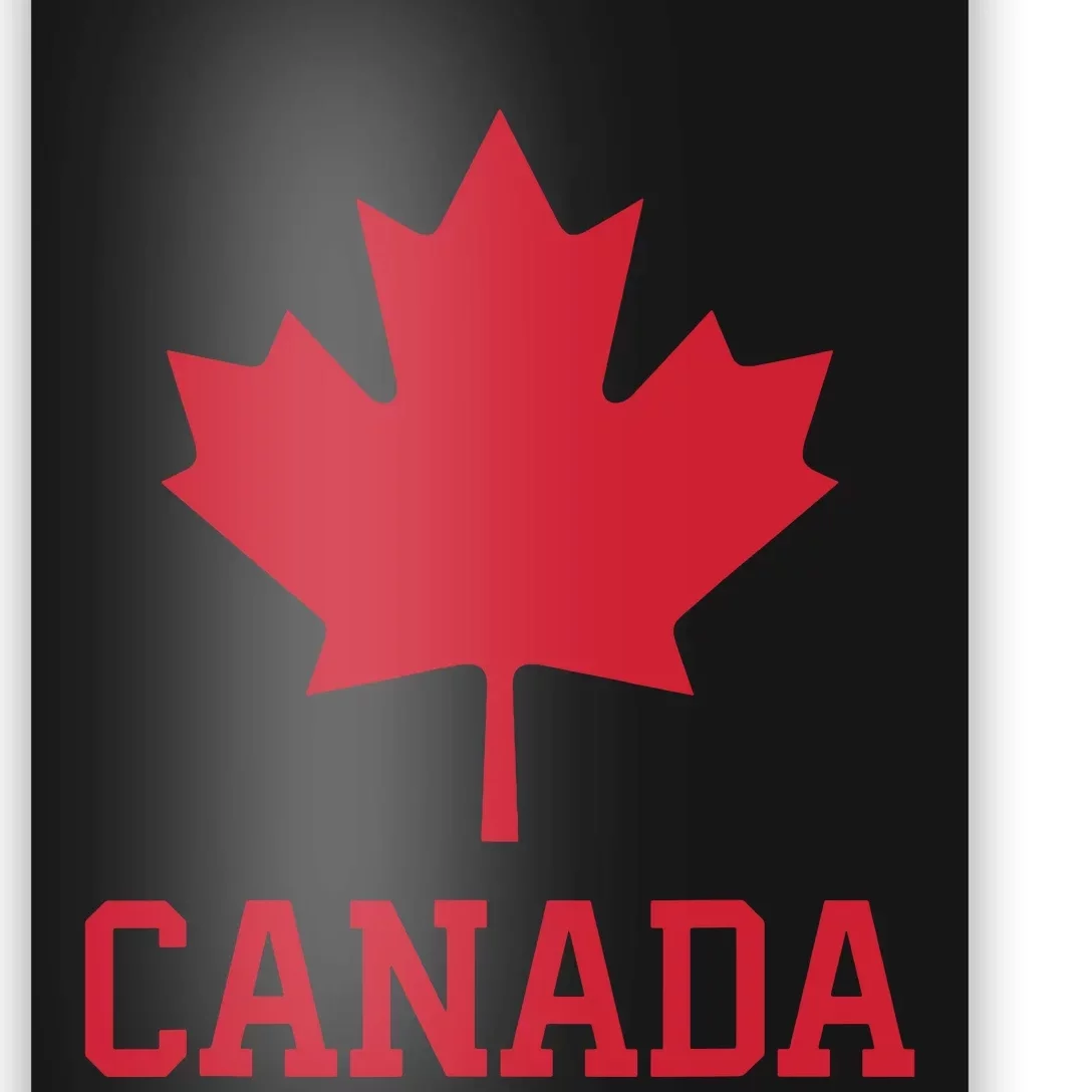 Canada Red Maple Leaf Flag Canada Day Poster