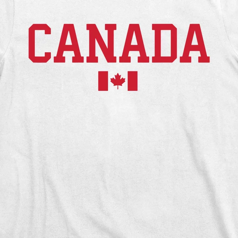 Canada Red Maple Leaf Flag Canada Day T-Shirt