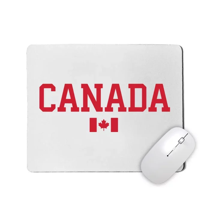 Canada Red Maple Leaf Flag Canada Day Mousepad