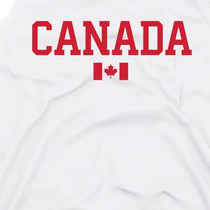 Canada Red Maple Leaf Flag Canada Day Tank Top