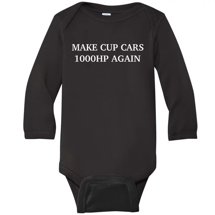 Couch Racer Make Cup Cars 1000hp Again Baby Long Sleeve Bodysuit