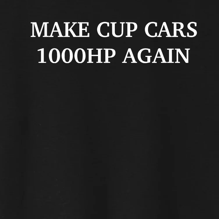 Couch Racer Make Cup Cars 1000hp Again Women's Crop Top Tee