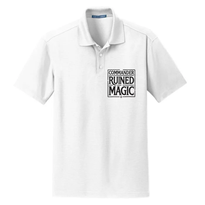 Commander Ruined Magic Dry Zone Grid Performance Polo