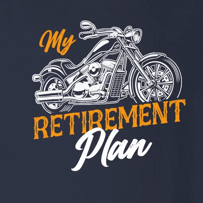 Classic Retired Motorcycle Biker My Retirement Plan Grandpa Toddler Long Sleeve Shirt