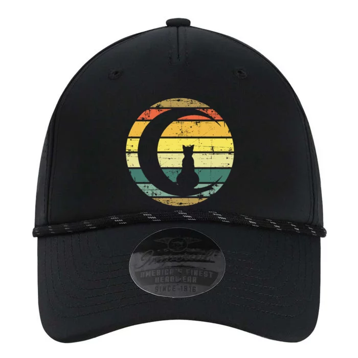 Cat Retro Moon Sunset Performance The Dyno Cap