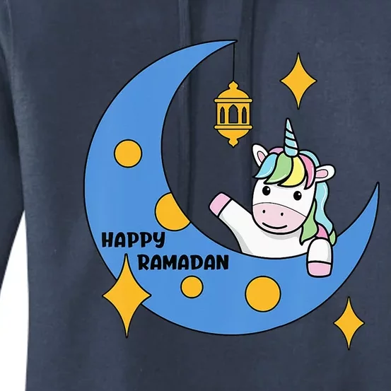 Cute Ramadan Mubarak Ramadan Kareem Eid Mubarak Women's Pullover Hoodie