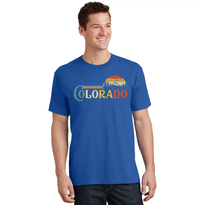 Colorado Rocky Mountain Sun Boulder Hiking T-Shirt