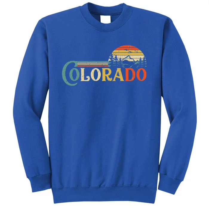 Colorado Rocky Mountain Sun Boulder Hiking Tall Sweatshirt