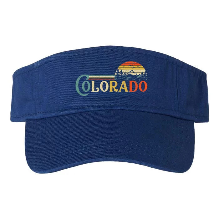 Colorado Rocky Mountain Sun Boulder Hiking Valucap Bio-Washed Visor