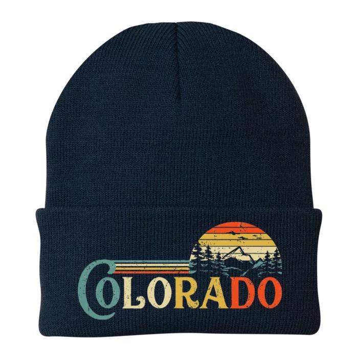 Colorado Rocky Mountain Sun Boulder Hiking Knit Cap Winter Beanie