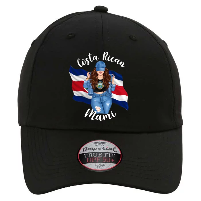 Costa Rican Mami Flag Emblem Brunette Costa Rico Queen Mom Gift The Original Performance Cap