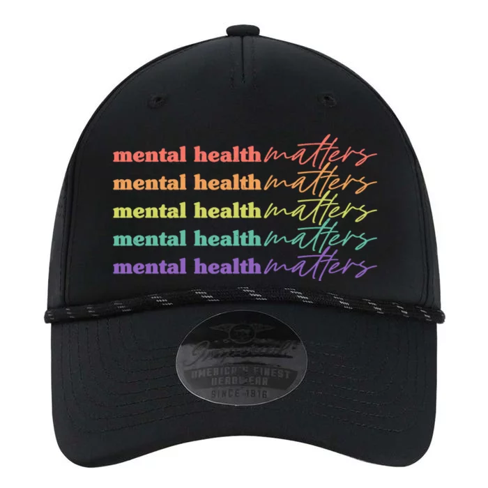 Colorful Retro Mental Health Matters Performance The Dyno Cap