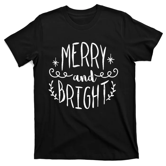 Christmas Rustic Merry And Bright T-Shirt