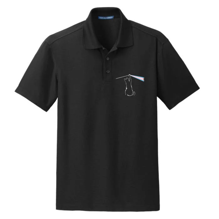 Cat Rock Music Tran Pride Lgbt Dry Zone Grid Performance Polo