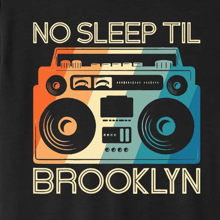 Cool Retro No Sleep Til Brooklyn Old School Portable Stereo ChromaSoft Performance T-Shirt