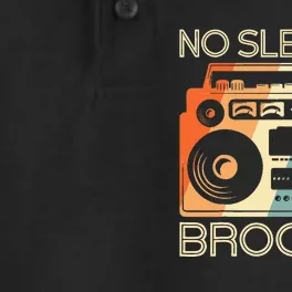 Cool Retro No Sleep Til Brooklyn Old School Portable Stereo Dry Zone Grid Performance Polo