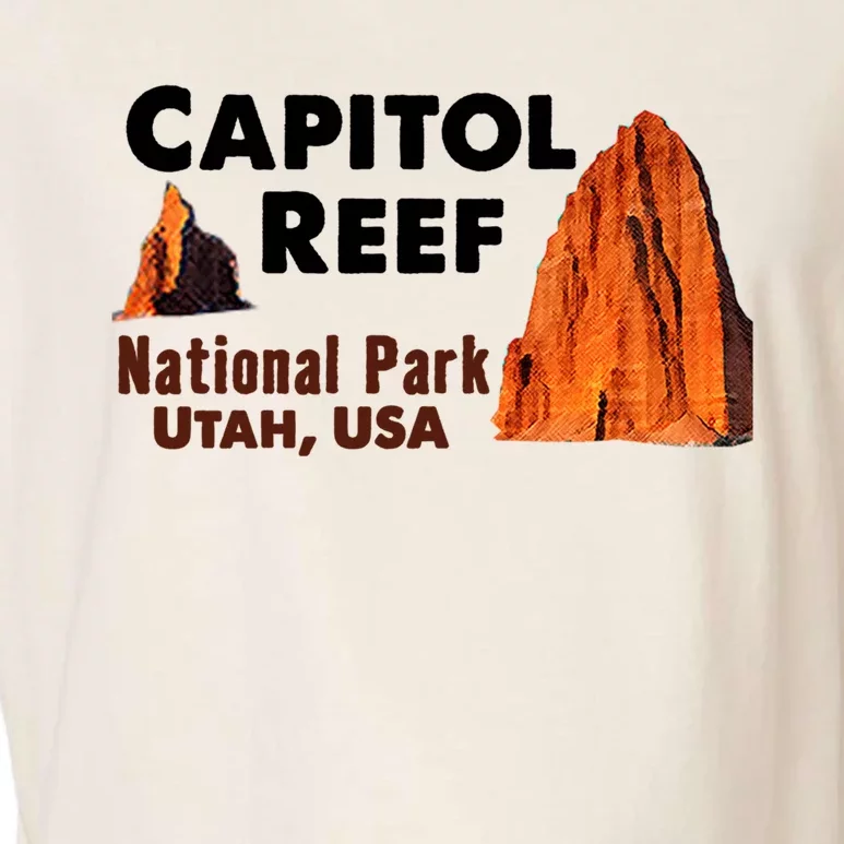 Capitol Reef National Park Travel Utah Usa Earth Explorer Funny Gift Garment-Dyed Women's Muscle Tee