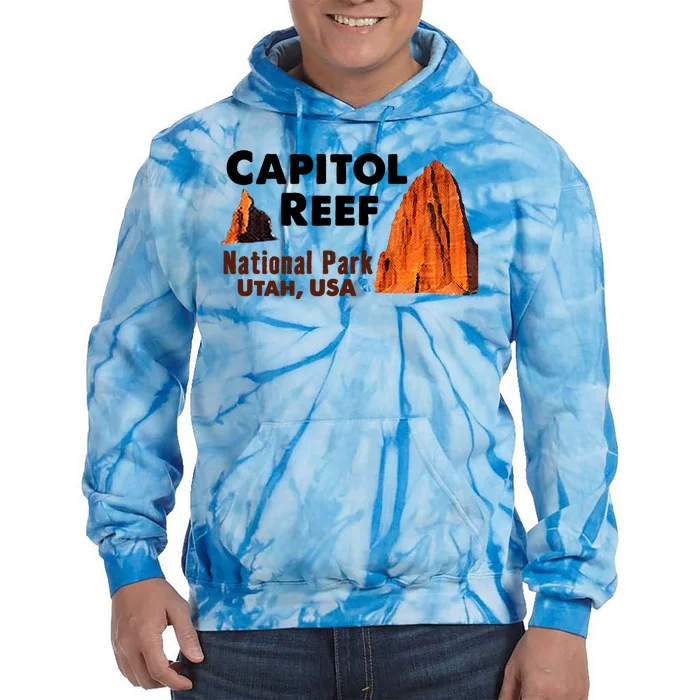 Capitol Reef National Park Travel Utah Usa Earth Explorer Gift Tie Dye Hoodie