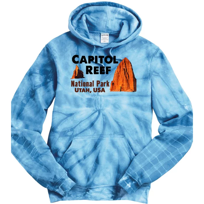 Capitol Reef National Park Travel Utah Usa Earth Explorer Gift Tie Dye Hoodie