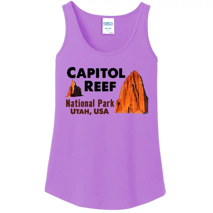 Capitol Reef National Park Travel Utah Usa Earth Explorer Gift Ladies Essential Tank