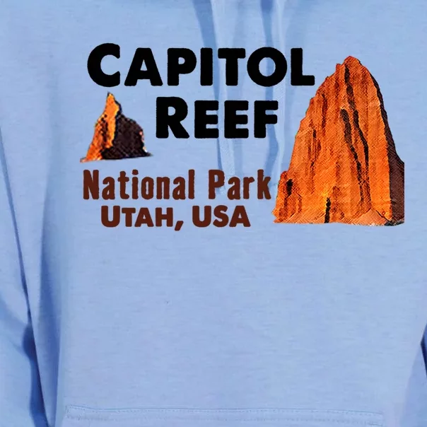 Capitol Reef National Park Travel Utah Usa Earth Explorer Gift Unisex Surf Hoodie