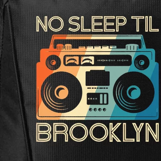 Cool Retro No Sleep Til Brooklyn Old School Portable Stereo City Backpack