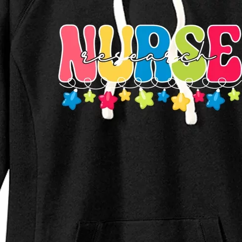 Christmas Research Nurse Funny Gift For Nursing Student Funny Gift Women's Fleece Hoodie