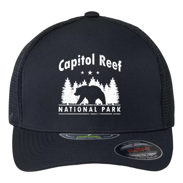 Capitol Reef National Park Bear Souvenir Us Park Flexfit Unipanel Trucker Cap