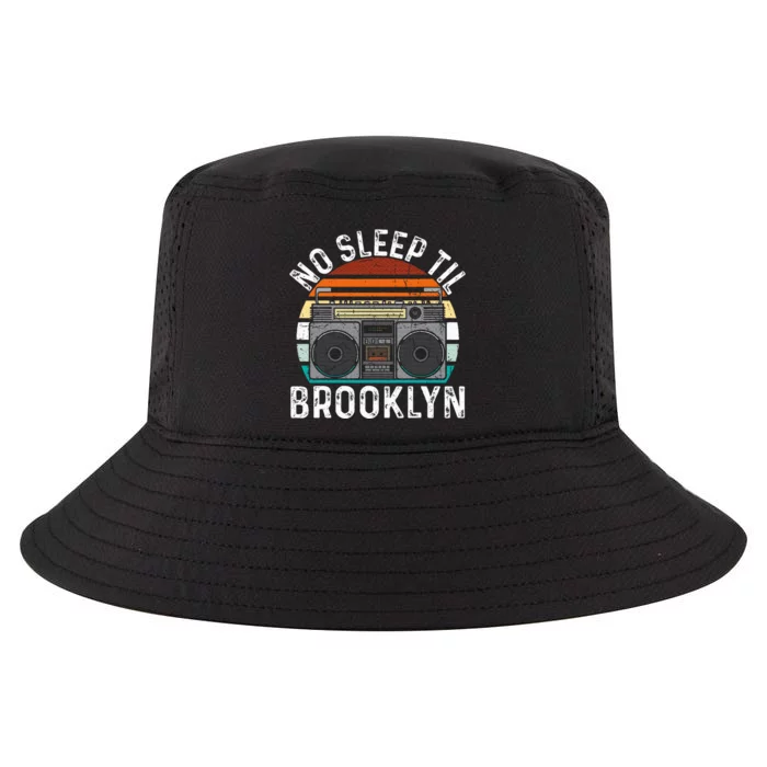 Cool Retro No Sleep Til Brooklyn Old School Portable Stereo Cool Comfort Performance Bucket Hat