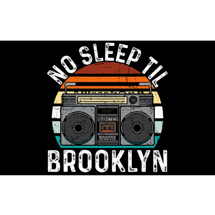 Cool Retro No Sleep Til Brooklyn Old School Portable Stereo Bumper Sticker