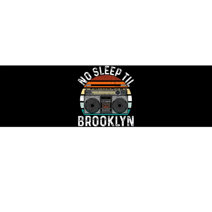 Cool Retro No Sleep Til Brooklyn Old School Portable Stereo Bumper Sticker