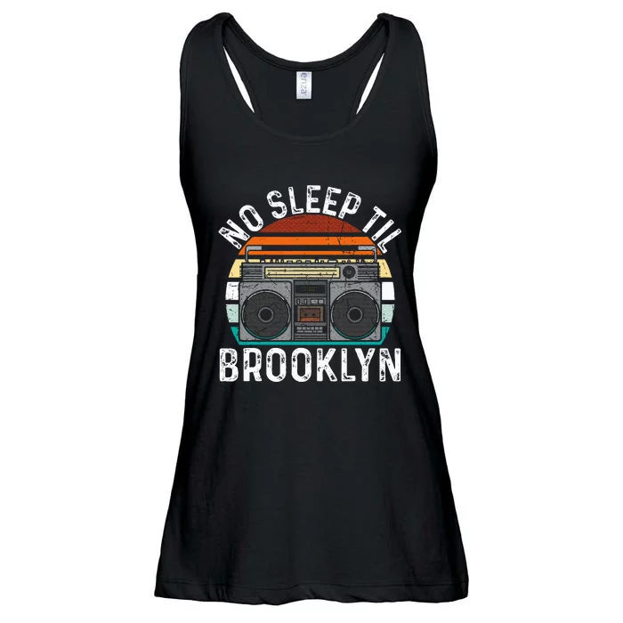 Cool Retro No Sleep Til Brooklyn Old School Portable Stereo Ladies Essential Flowy Tank