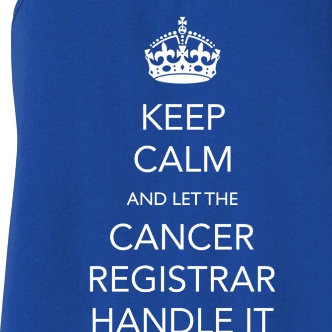 Cancer Registrar National Cancer Registrars Week Gift Women's Racerback Tank