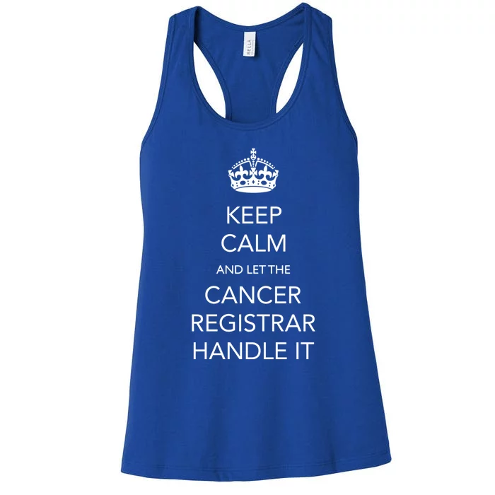 Cancer Registrar National Cancer Registrars Week Gift Women's Racerback Tank