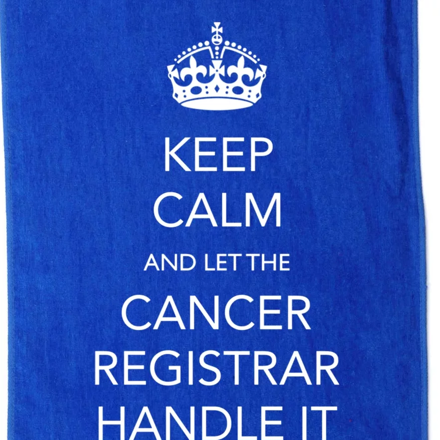 Cancer Registrar National Cancer Registrars Week Gift Platinum Collection Golf Towel