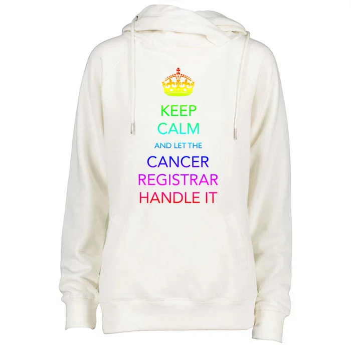 Cancer Registrar National Cancer Registrars Week Gift Womens Funnel Neck Pullover Hood