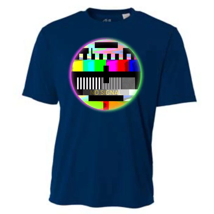 Cool Retro No Tv Signal Cooling Performance Crew T-Shirt