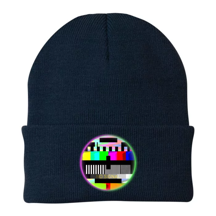 Cool Retro No Tv Signal Knit Cap Winter Beanie