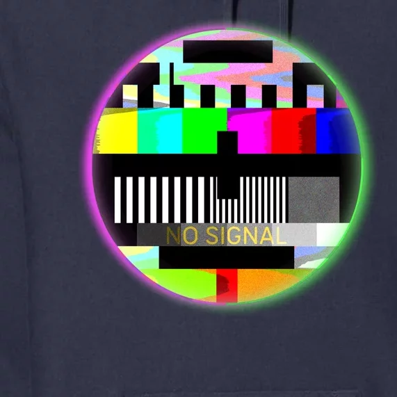 Cool Retro No Tv Signal Premium Hoodie