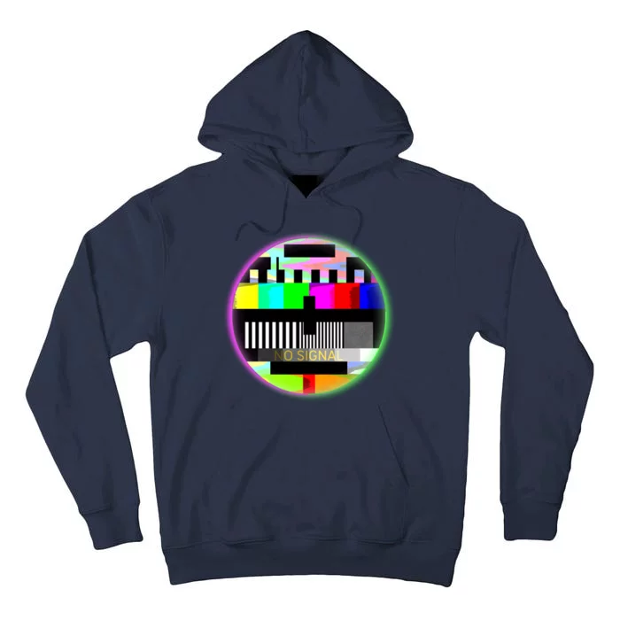 Cool Retro No Tv Signal Tall Hoodie