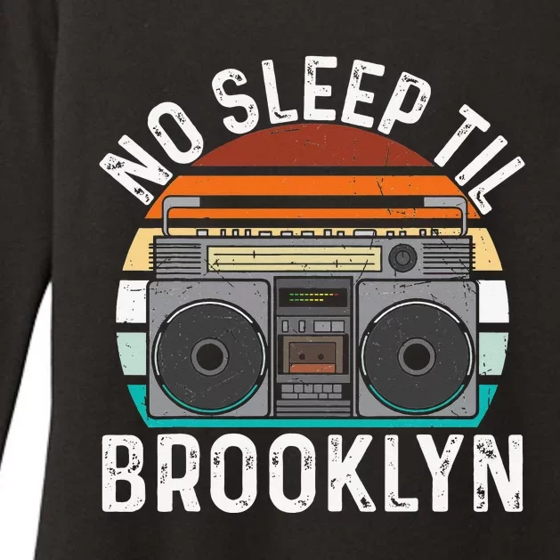 Cool Retro No Sleep Til Brooklyn Old School Portable Stereo Womens CVC Long Sleeve Shirt