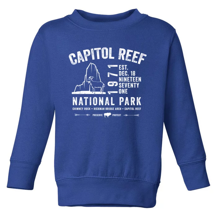 Capitol Reef National Park Utah Souvenir Gift Toddler Sweatshirt