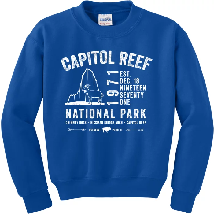 Capitol Reef National Park Utah Souvenir Gift Kids Sweatshirt