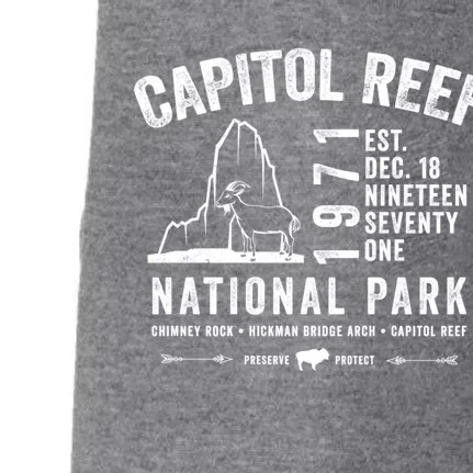 Capitol Reef National Park Utah Souvenir Gift Doggie 3-End Fleece Hoodie