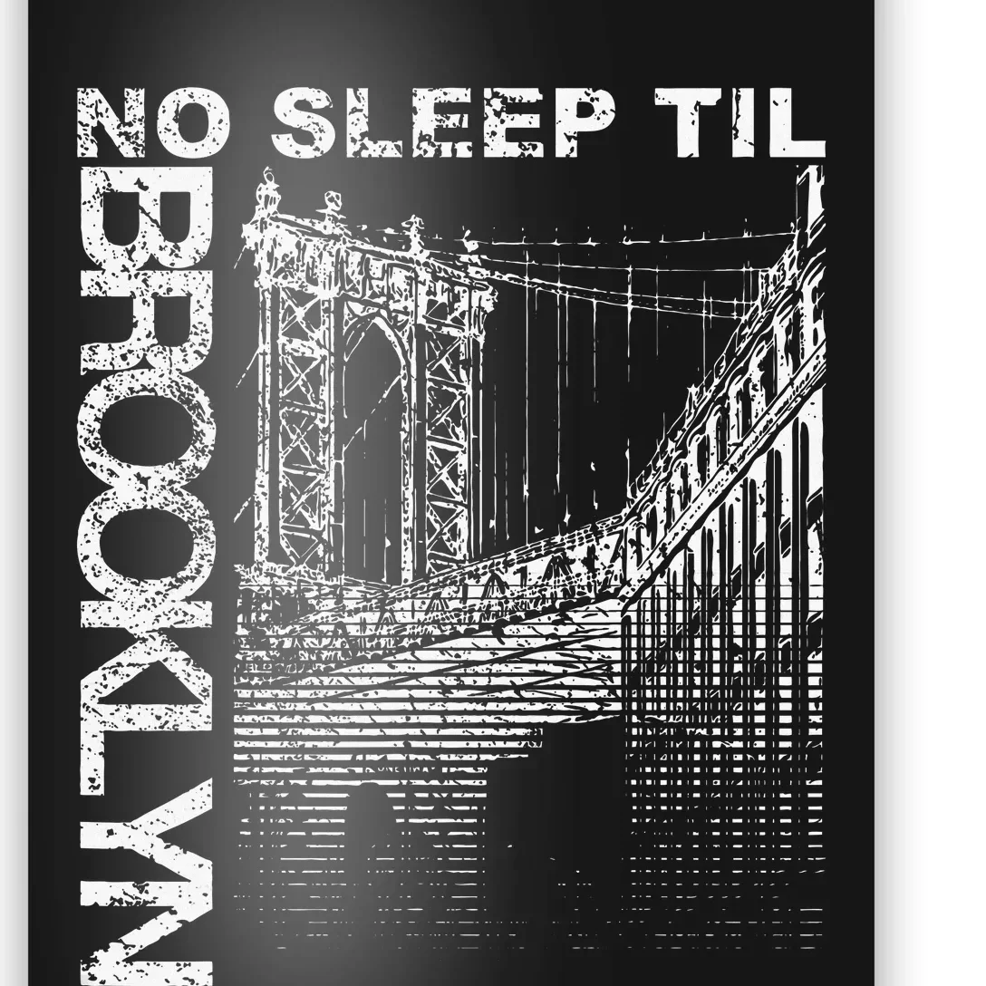 Cool Retro No Sleep Til Brooklyn Old School Portable Stereo Poster