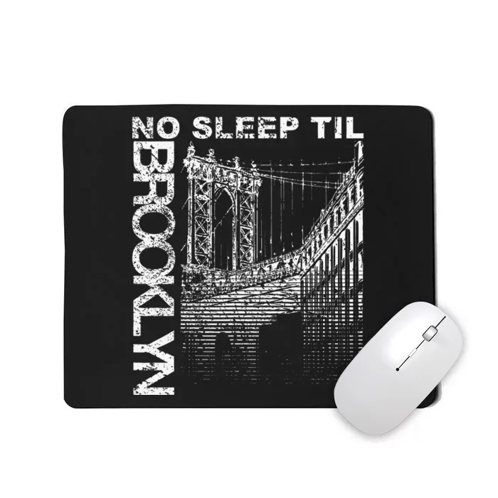 Cool Retro No Sleep Til Brooklyn Old School Portable Stereo Mousepad