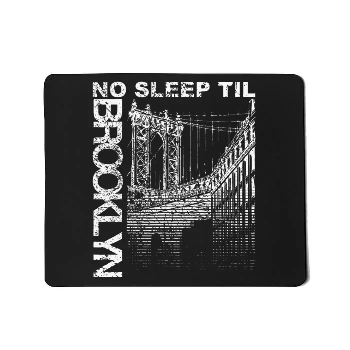 Cool Retro No Sleep Til Brooklyn Old School Portable Stereo Mousepad