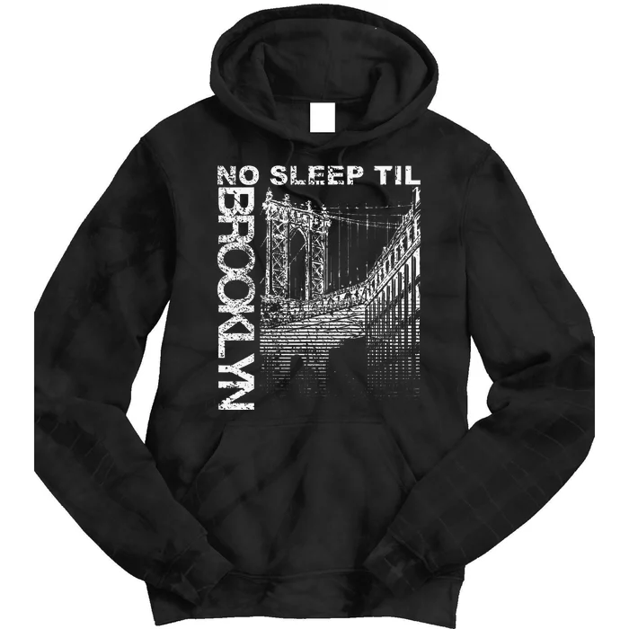 Cool Retro No Sleep Til Brooklyn Old School Portable Stereo Tie Dye Hoodie