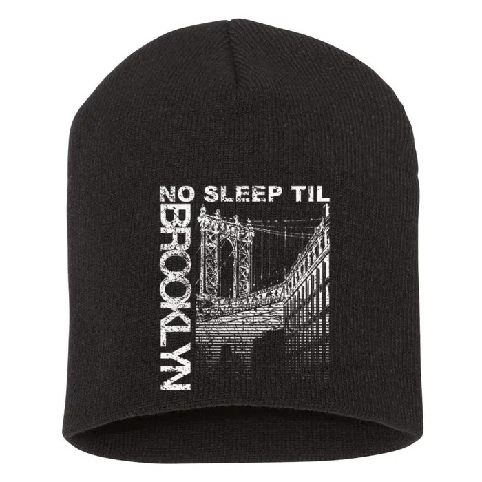 Cool Retro No Sleep Til Brooklyn Old School Portable Stereo Short Acrylic Beanie