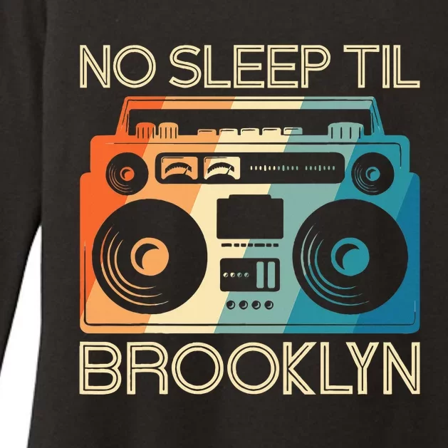 Cool Retro No Sleep Til Brooklyn Old School Portable Stereo Womens CVC Long Sleeve Shirt